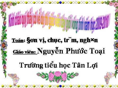 Đơn vị, chục, trăm, nghìn