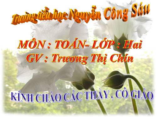 Các Bài giảng khác thuộc Chương trình Toán 2