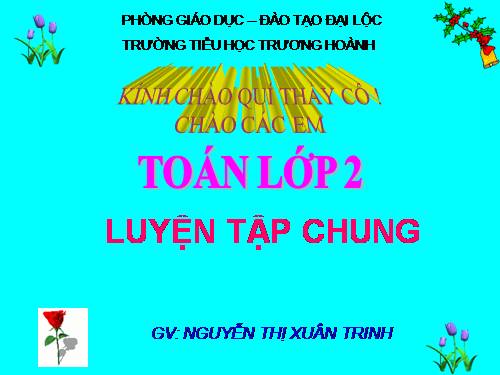 Các Bài giảng khác thuộc Chương trình Toán 2