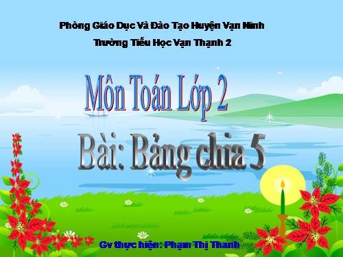 Bảng chia 5