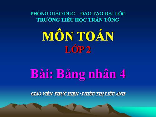 Bảng nhân 4
