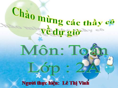 Các Bài giảng khác thuộc Chương trình Toán 2