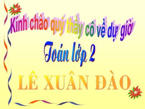 Các Bài giảng khác thuộc Chương trình Toán 2