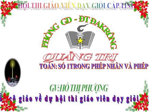 Số 1 trong phép nhân và phép chia