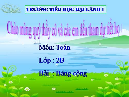 Bảng cộng