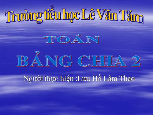 Bảng chia 2