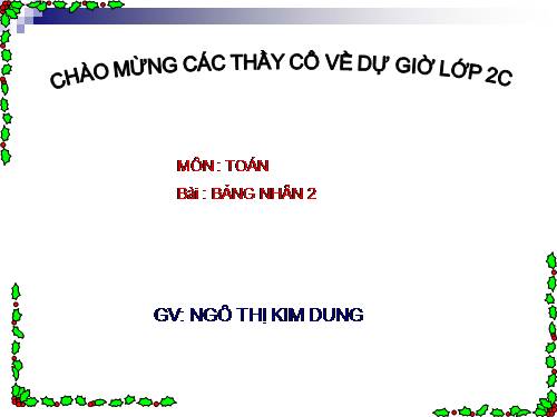 Bảng nhân 2