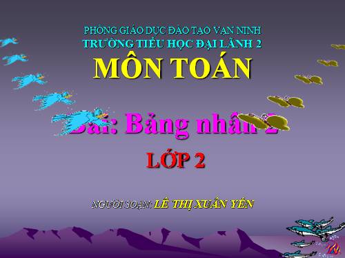 Bảng nhân 2