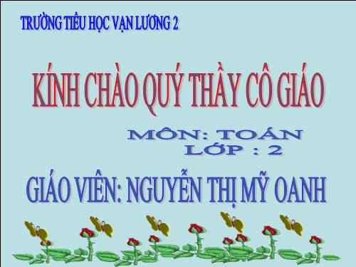 Các Bài giảng khác thuộc Chương trình Toán 2