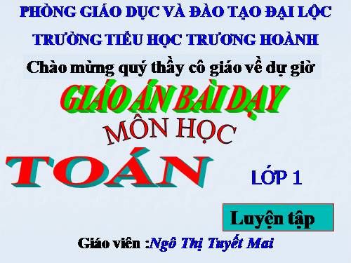 Các Bài giảng khác thuộc Chương trình Toán 2