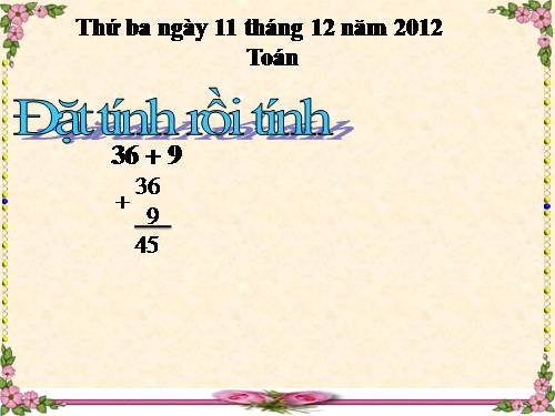 Ôn tập về phép cộng và phép trừ (tiếp theo)
