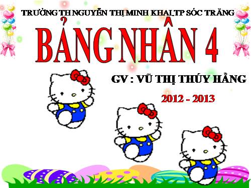 Bảng nhân 4