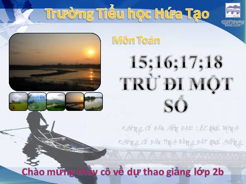 15, 16,17,18 trừ đi một số