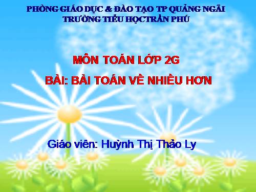 Bài toán về nhiều hơn