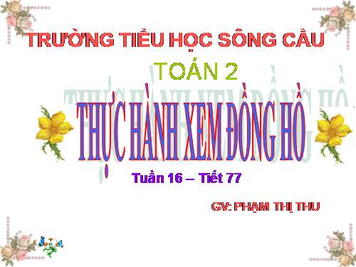 Thực hành xem đồng hồ