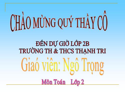 Số tròn chục trừ đi một số