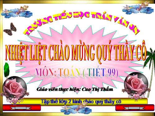 Các Bài giảng khác thuộc Chương trình Toán 2