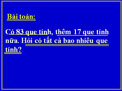 Phép cộng có tổng bằng 100