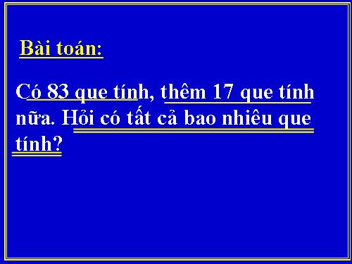 Phép cộng có tổng bằng 100