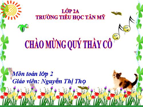 Các Bài giảng khác thuộc Chương trình Toán 2