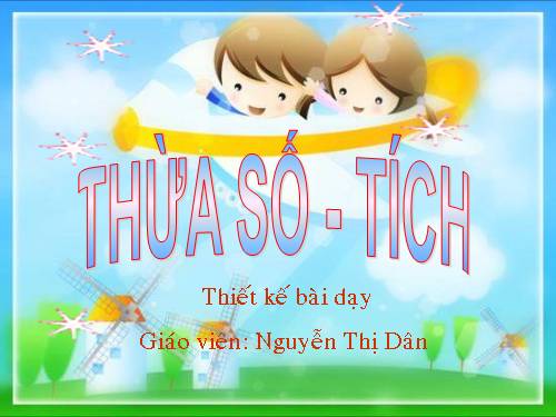 Thừa số - Tích