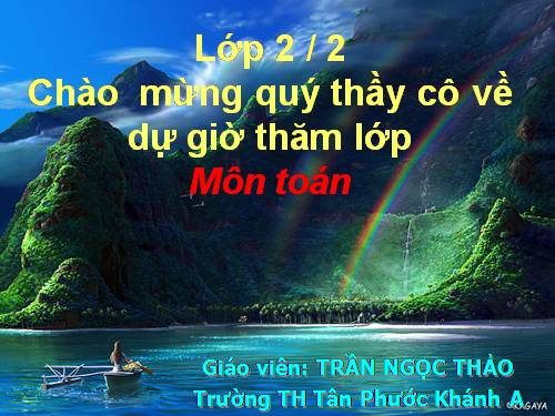 Các Bài giảng khác thuộc Chương trình Toán 2