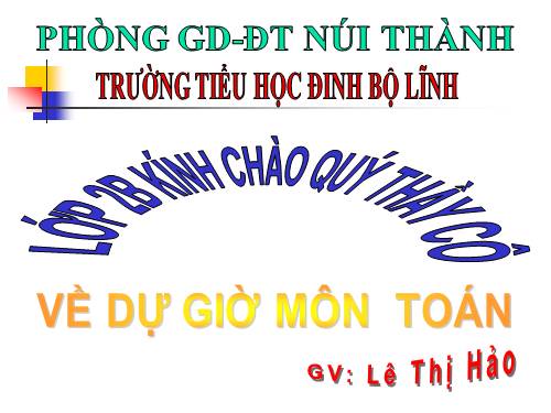 Bài toán về ít hơn