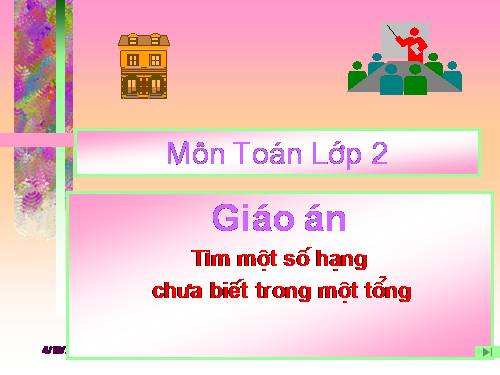 Tìm một số hạng trong một tổng