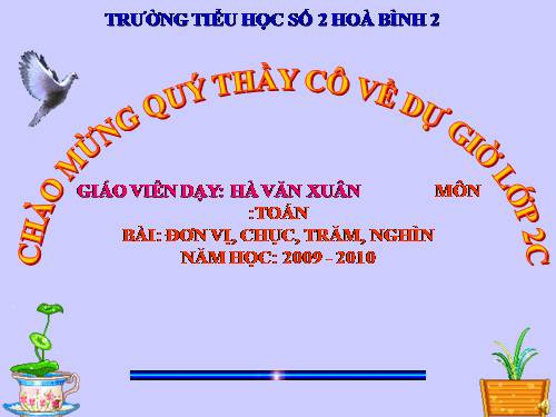 Đơn vị, chục, trăm, nghìn