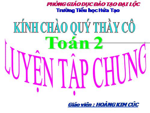 Các Bài giảng khác thuộc Chương trình Toán 2