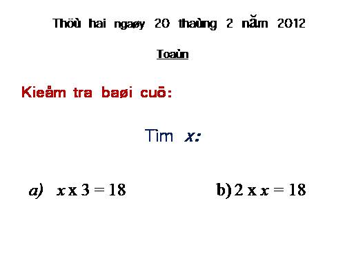 Các Bài giảng khác thuộc Chương trình Toán 2