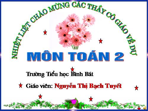 Các Bài giảng khác thuộc Chương trình Toán 2