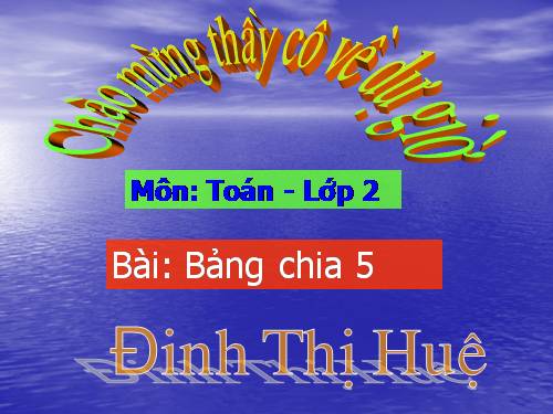 Bảng chia 5