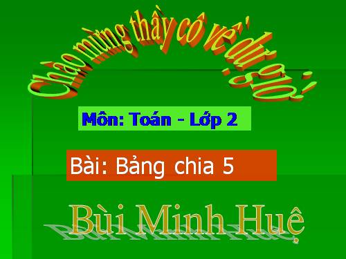 Bảng chia 5