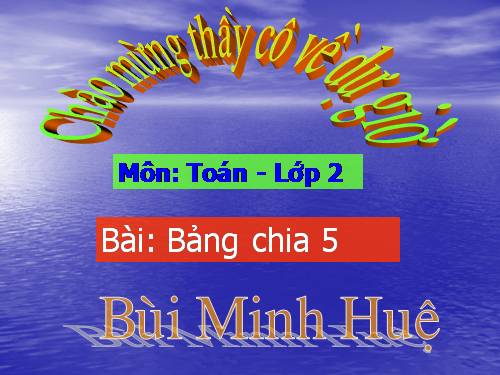 Bảng chia 5