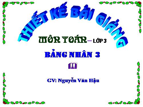 Bảng nhân 3