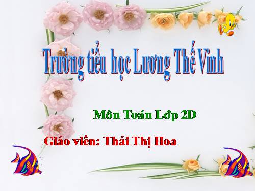 Các Bài giảng khác thuộc Chương trình Toán 2