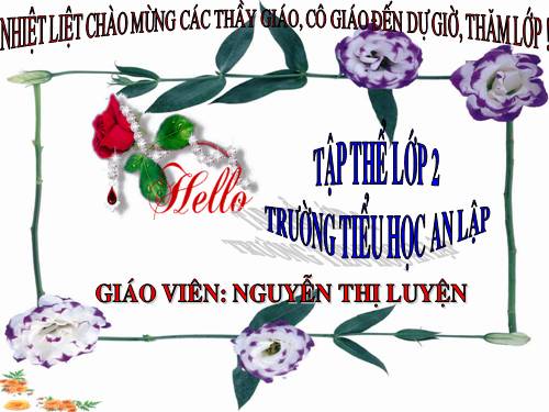 Các Bài giảng khác thuộc Chương trình Toán 2