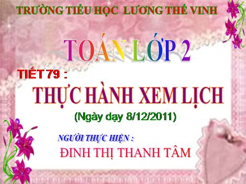 Thực hành xem lịch