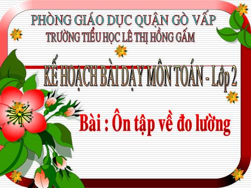 Ôn tập về đo lường