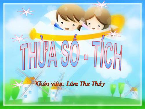 Thừa số - Tích