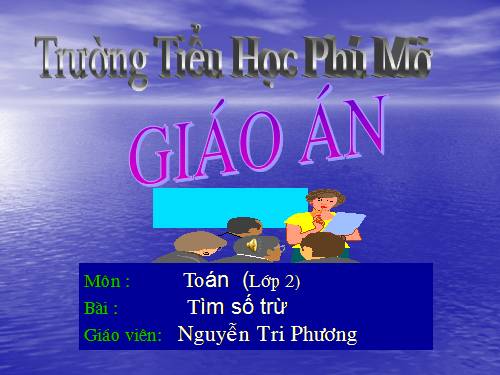 Tìm số trừ