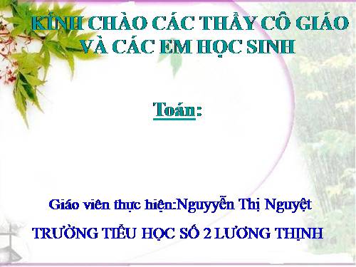 Bảng trừ