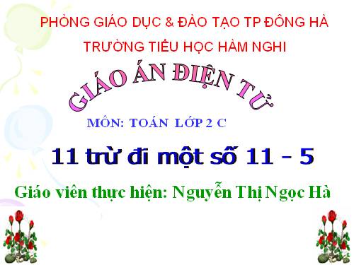 11 trừ đi một số: 11 - 5