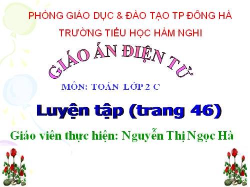 Các Bài giảng khác thuộc Chương trình Toán 2