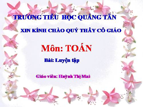 Các Bài giảng khác thuộc Chương trình Toán 2