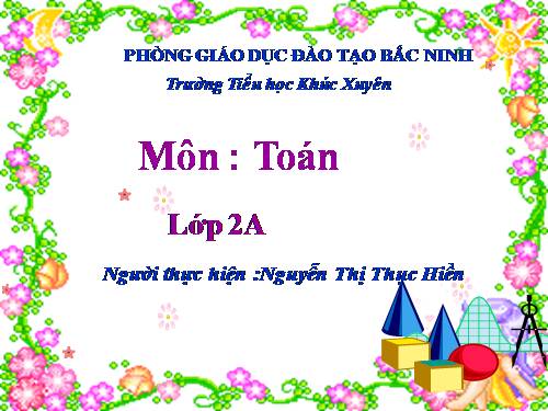 Tìm một số hạng trong một tổng