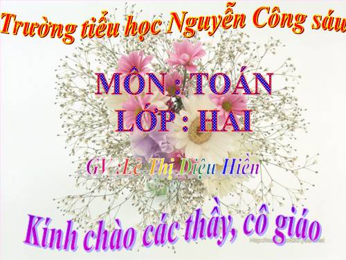 Các Bài giảng khác thuộc Chương trình Toán 2