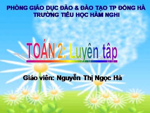 Các Bài giảng khác thuộc Chương trình Toán 2