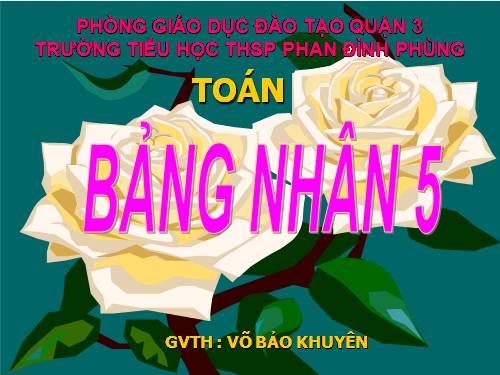 Bảng nhân 5